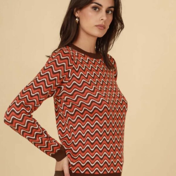 Pull Daphnea A1300 Brown Zig Zag